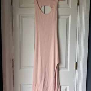 Chic Backless Pink Dress